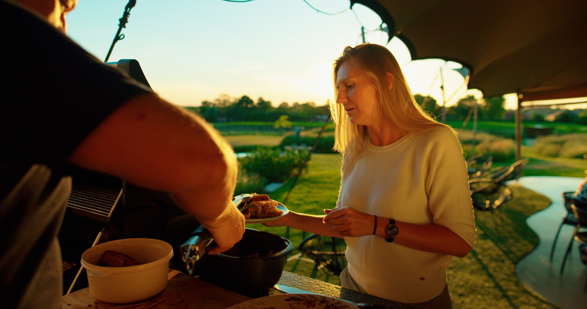 Live cooking en professionele barbecue voor de gasten